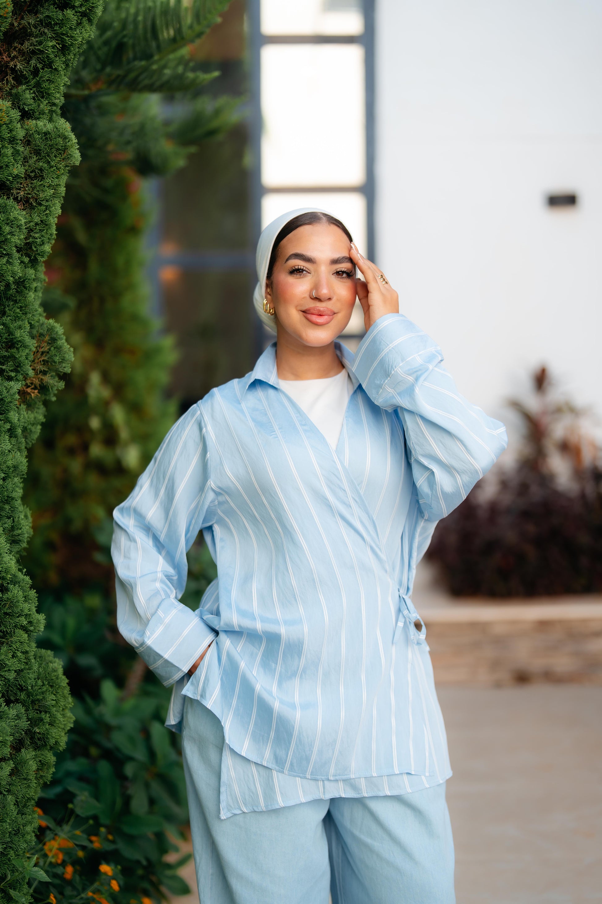 Luna Wrap Blouse